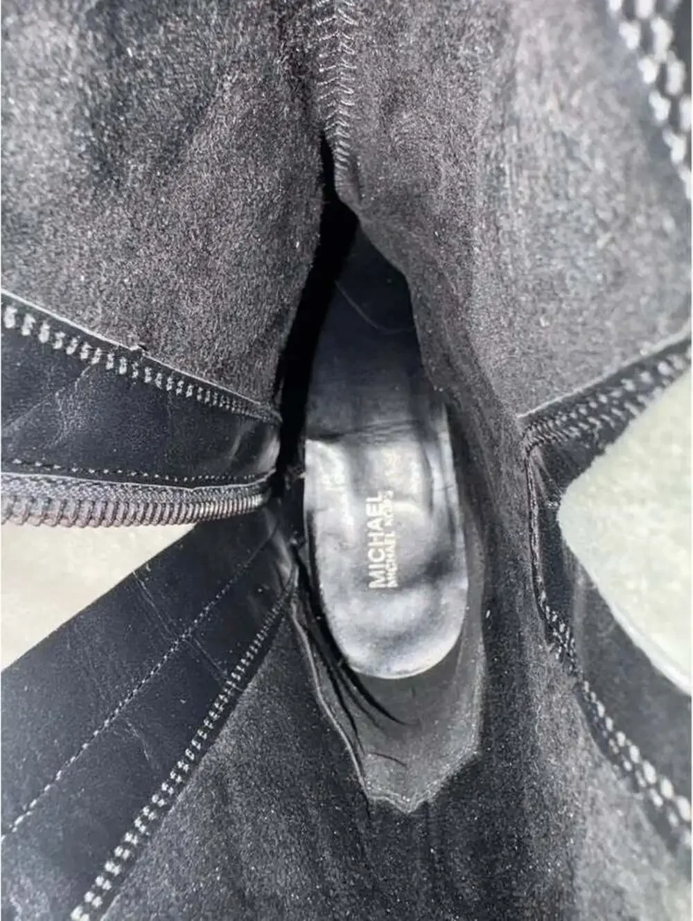 Michael Kors Black Quilted Leather Boots never worn